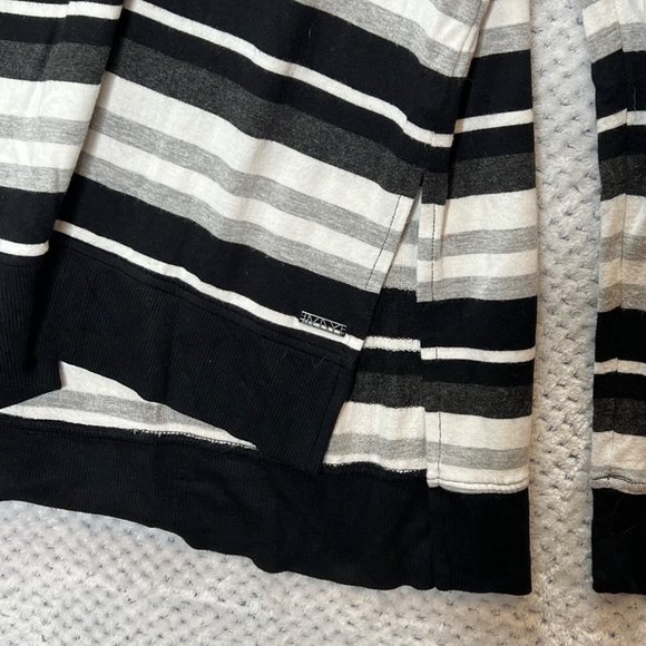 Marc New York Top Womens XL Black White Gray Long Sleeve Crew Neck Pullover Swea - Picture 8 of 10